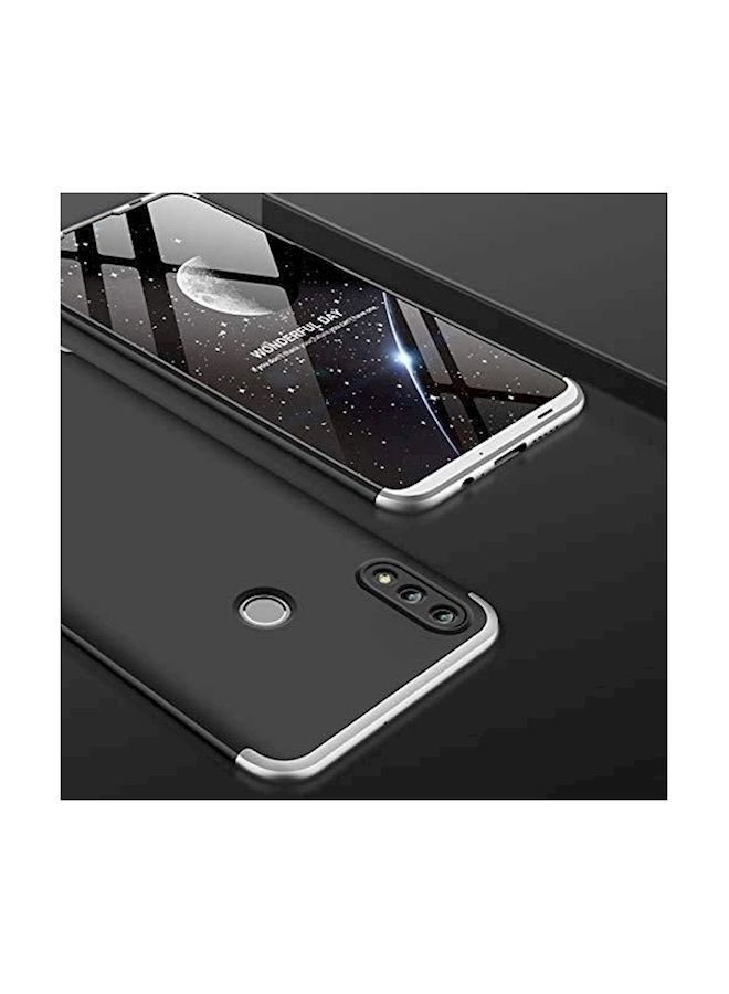 NIBEMINENT Protective Case Cover For Huawei Honor 10 Lite Black/Silver  - Image 2