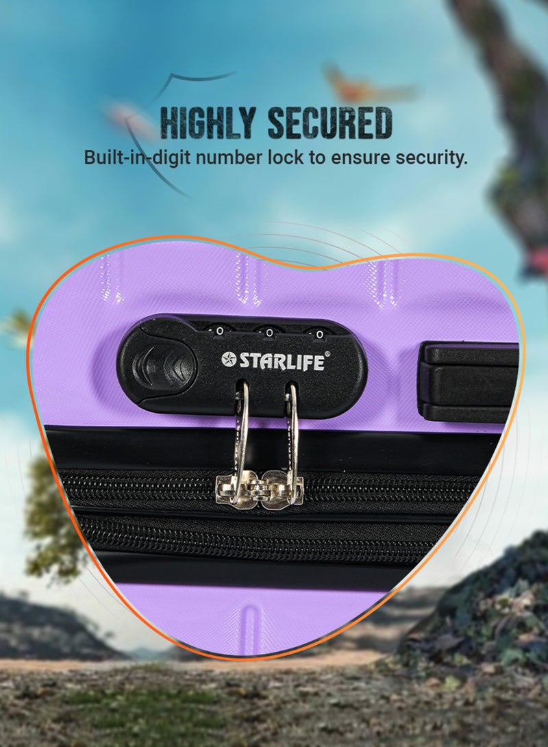 STARLIFE Suitcase Set of 4 PCS ABS Hardside Travel Luggage Bag - Image 3