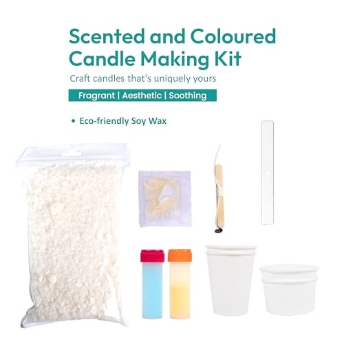 itsy-bitsy Itsy Bitsy DIY Candle Making Kit Box |Soy Wax with Lavender Fragrance | Two Color Candle Craft Set | Scented Handmade Home & Festive Décor Gift Kit - Image 2