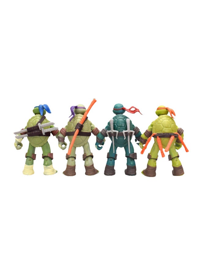 4 Teenage Mutant Ninja Turtles Hand-made Model Anime Peripheral 2012 Edition Cartoon Doll Joint Movable Toy Ornaments-Color:1st Generation 4 Ninja Turtles (bag)  - Image 5