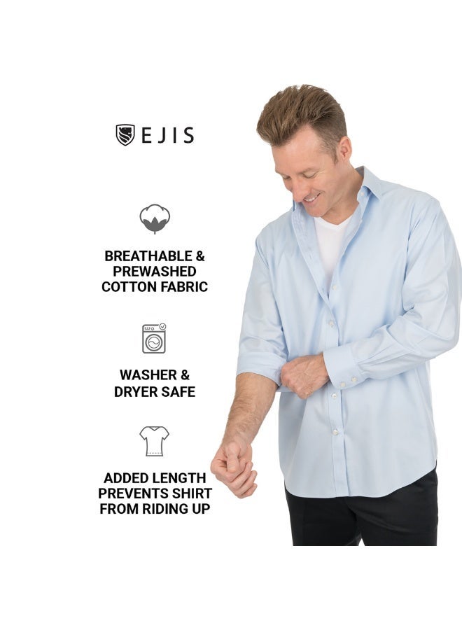 Ejis Men’s V Neck Sweat Proof Cotton Undershirt with Sweat Pads and Odor Control - Image 4