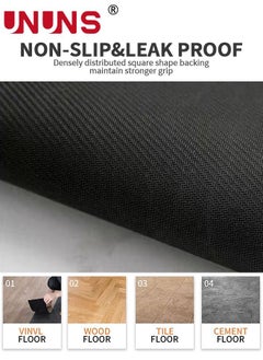 UNUNS 2PCS Kitchen Mat Set, Anti Fatigue Floor Mat and Kitchen Rug, Non Slip Waterproof Kitchen Mats for Kitchen, Sink, Laundry 45*70+45*150CM  - Image 2
