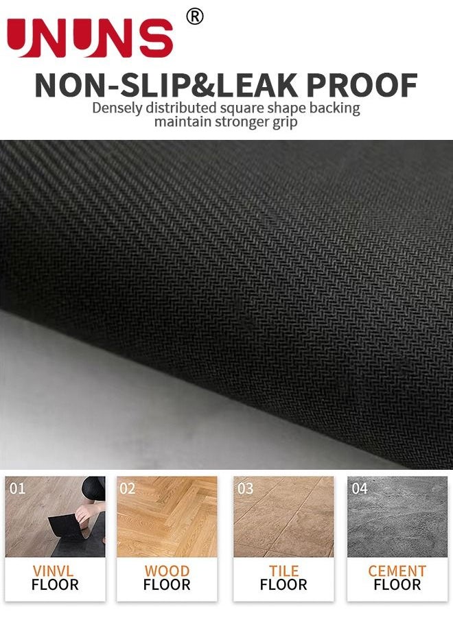 UNUNS 2PCS Kitchen Mat Set, Anti Fatigue Floor Mat and Kitchen Rug, Non Slip Waterproof Kitchen Mats for Kitchen, Sink, Laundry 45*70+45*150CM  - Image 2