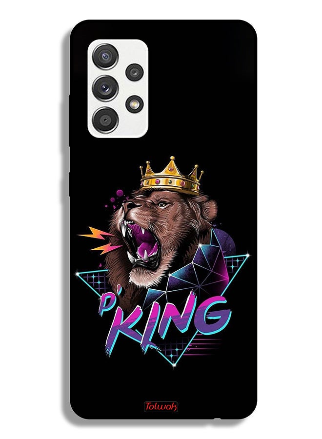Tolwak Samsung Galaxy A32 5G Protective Case Cover Lion King Art - Image 1