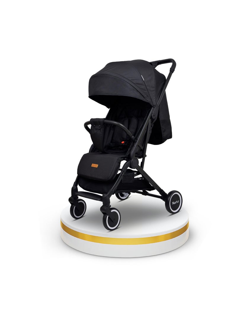 Nurtur - Baby Stroller 0 To 36 Months Storage Basket One -Hand Fold Design 5 Point Safety Harness Eva Wheels - Image 1