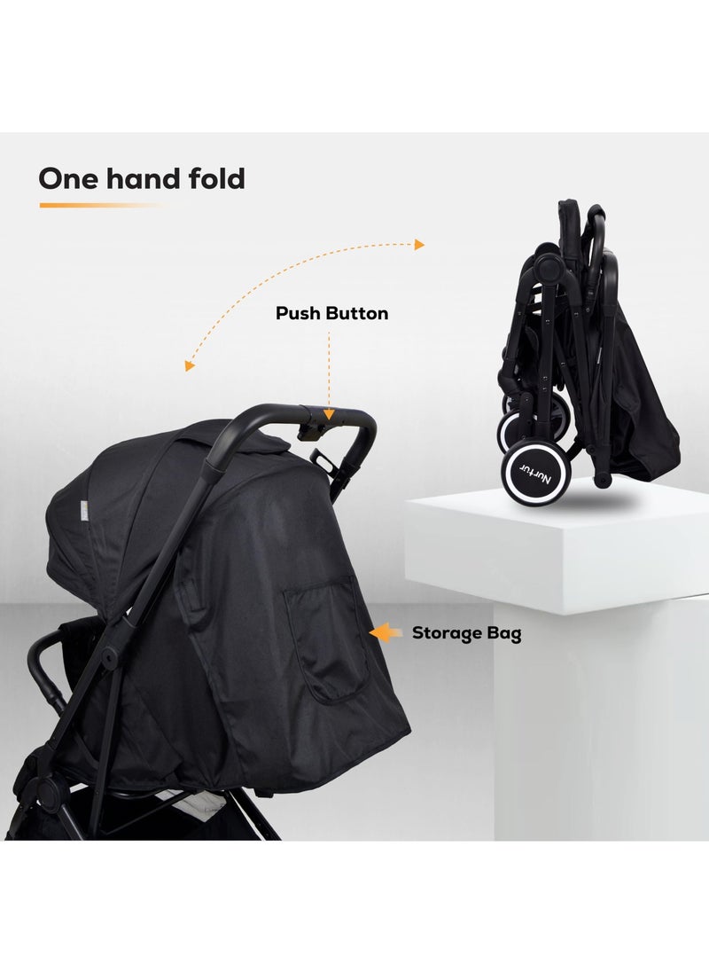 Nurtur - Baby Stroller 0 To 36 Months Storage Basket One -Hand Fold Design 5 Point Safety Harness Eva Wheels - Image 1