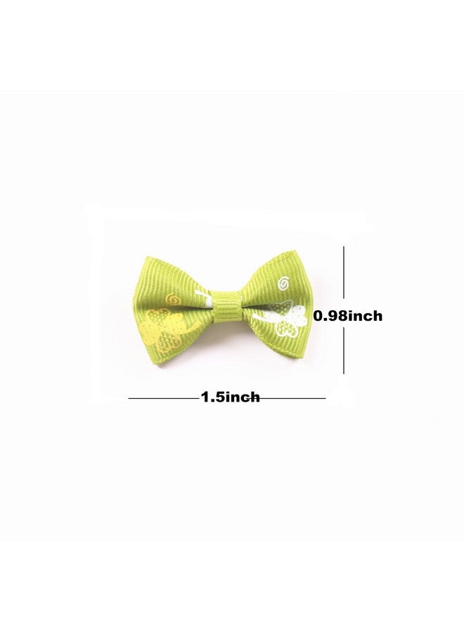 ياكا 60 قطعة (30 زوجًا) من شرائط Grosgrain مقاس 1.5 بوصة ربطات عنق صغيرة لتزيين الورود اليدوية لتزيين فيونكة شعر الزفاف بنفسك 30 لونًا (النمط 1) - Image 3