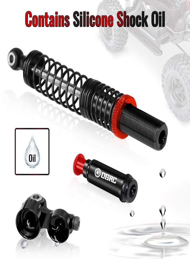 OGUNKE OGRC 100mm Aluminum Adjustable Piggyback Shock Absorber RC Damper for Axial SCX10 TRX4 TRX6 D90 1/10 RC Crawler Upgrade Parts (Black) - Image 4