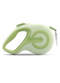 Retractable Dog Leash, 360° Tang-free Inlet, Ergonomic Handle, Quick-Lock System, Ideal for Up to 44lbs Capacity Small to Large Dogs, One-Handed Brake for Running Walking, Green