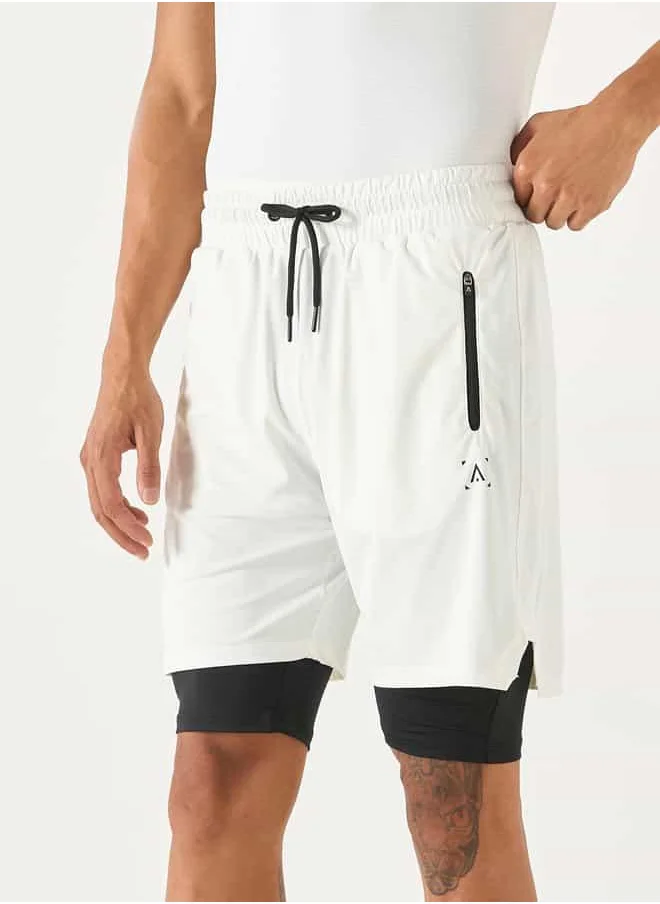 ادوت Hybrid Shorts with Drawstring Closure and Pockets