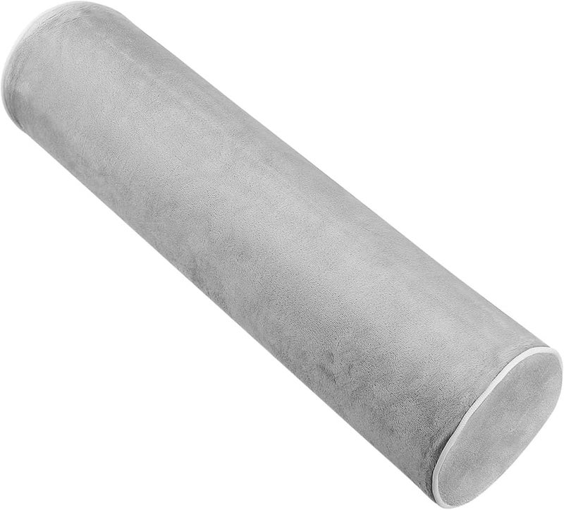 Memory Foam Neck Roll Pillow with Cotton Cover for Neck Pain Relief Sleeping and Travel - Image 1