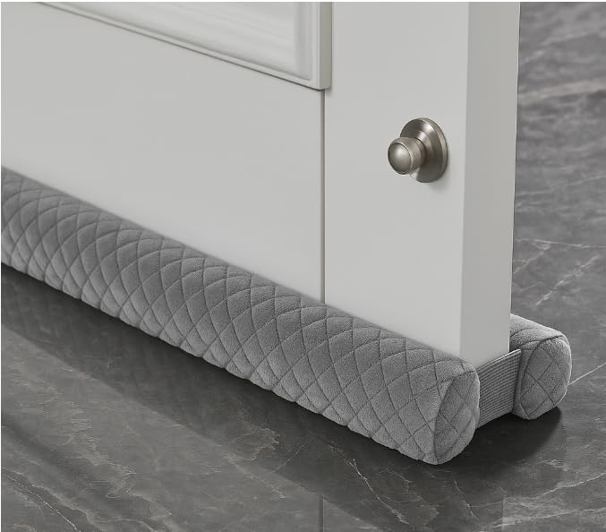 Ciieyuo Door Draft Stopper for Bottom of Door 30-36" Under Door Gap Filler & Noise Blocker Weather Stripping Door Seal Soundproofing Door Sweep for Exterior Doors (36inch) - Image 1