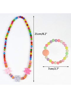 obmwang 30Pcs Princess Necklace Bracelet Set, Teenager Costume Jewelry Play Jewelry For Women Dress Up Pretend Play Party Favors  - Image 2