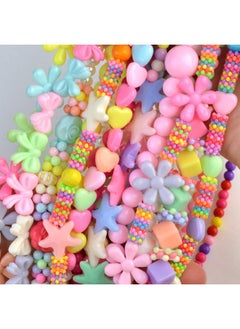 obmwang 30Pcs Princess Necklace Bracelet Set, Teenager Costume Jewelry Play Jewelry For Women Dress Up Pretend Play Party Favors  - Image 3
