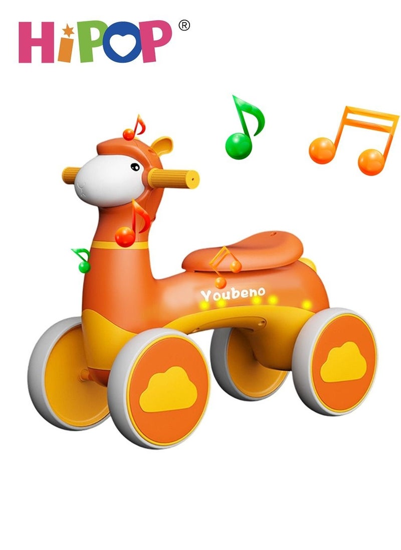 HIPOP - Balance Bike for Kids,Ride On Car with Light and Music,Friendly Training Balance,Ride On Toys as Children Gift - Image 1