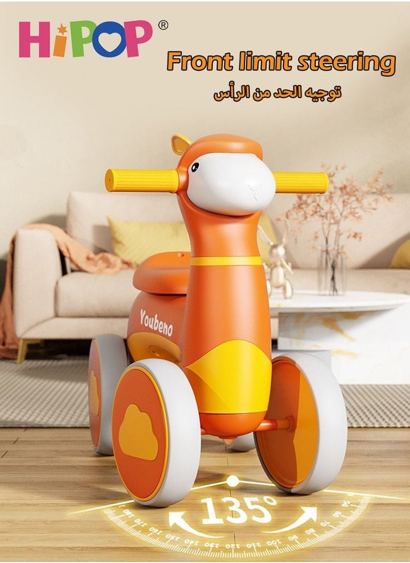 HIPOP - Balance Bike for Kids,Ride On Car with Light and Music,Friendly Training Balance,Ride On Toys as Children Gift - Image 1
