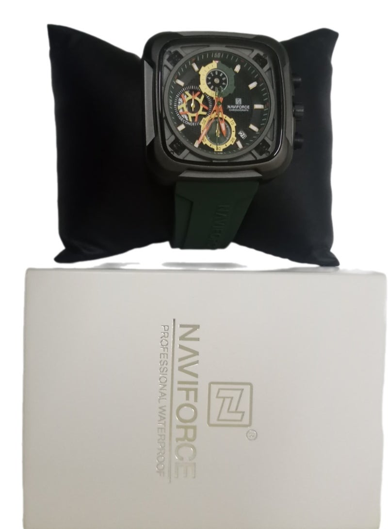 NAVIFORCE New NAVIFORCE Watch NF-8058 Men's Fashion Watch, Silicone Strap, Waterproof Men's Quartz Watch - Image 3