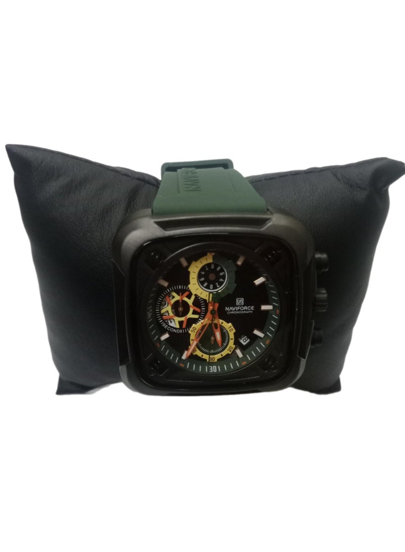 NAVIFORCE New NAVIFORCE Watch NF-8058 Men's Fashion Watch, Silicone Strap, Waterproof Men's Quartz Watch - Image 2