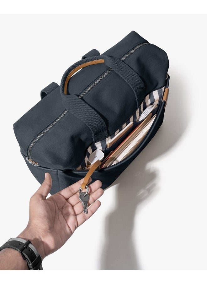 DailyObjects DailyObjects Trail Premium Weekender Canvas Laptop and Travel Messenger Bag for Men and Women | Adjustable Straps | Zip Closure with Slip Pockets | Compatible with MacBook/Laptops Upto 16"  - Image 5