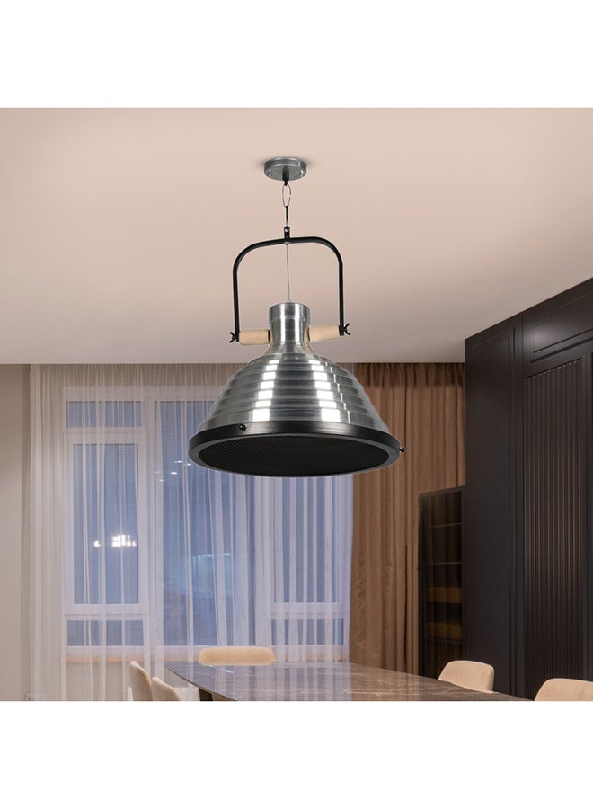 El Rawda Lighting Tassel Ceiling Lamp | modern decorative LED E27 pendant light ceiling lamp hanging | suitable for any room | Color: Silver | Size: 65x40 cm - Image 2