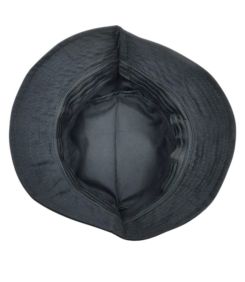 Zacharias Men's & Women's Cotton Bucket Fishermen Beach Cap Hat x-01 (Black_Free Size) (Pack of 1) - Image 3