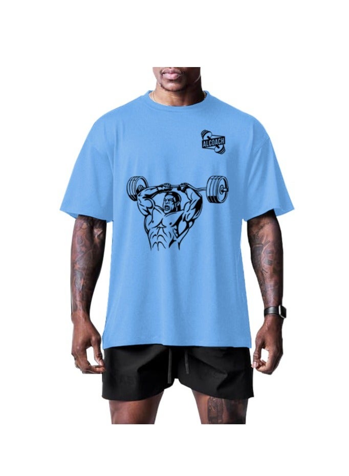 ALCOACH Minimal Print Oversized Pure Cotton T-Shirt  - Image 2