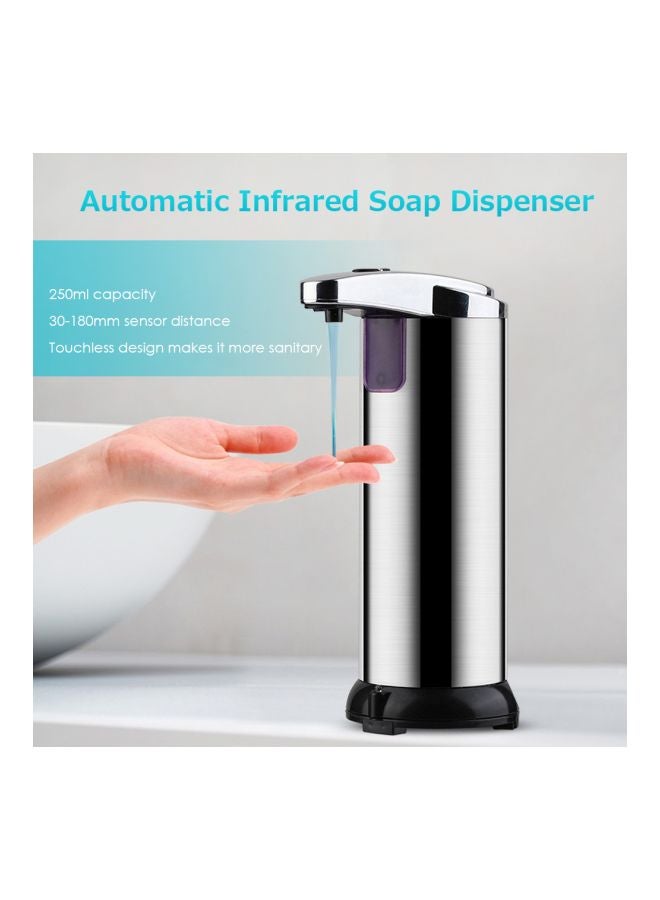 Automatic Infrared Soap Dispenser Silver/Black 250ml - Image 3