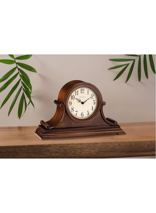 Bulova B1514 Asheville Mantel Clock, Brown Cherry - Image 3