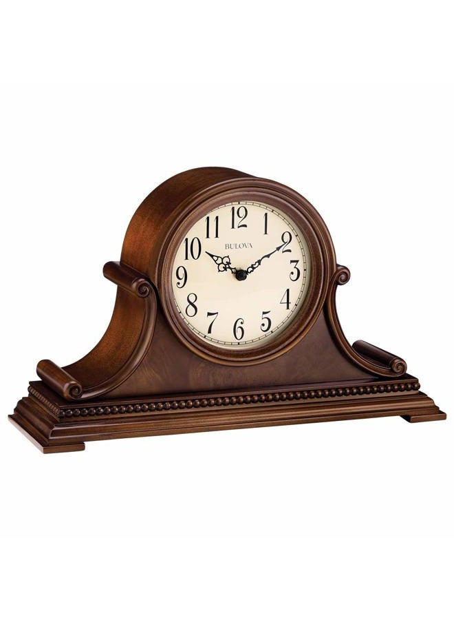 Bulova B1514 Asheville Mantel Clock, Brown Cherry - Image 1