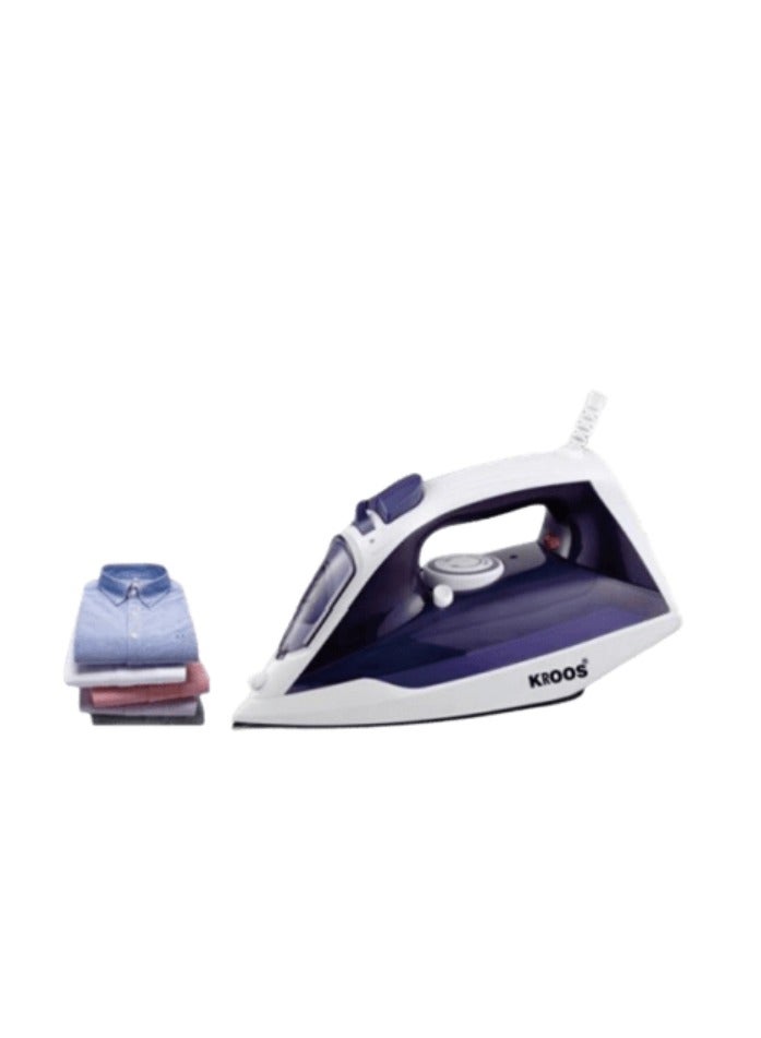 Advanced steam iron for perfect, fast and safe ironing results on clothes with a capacity of 2200 watts, model KR-5775