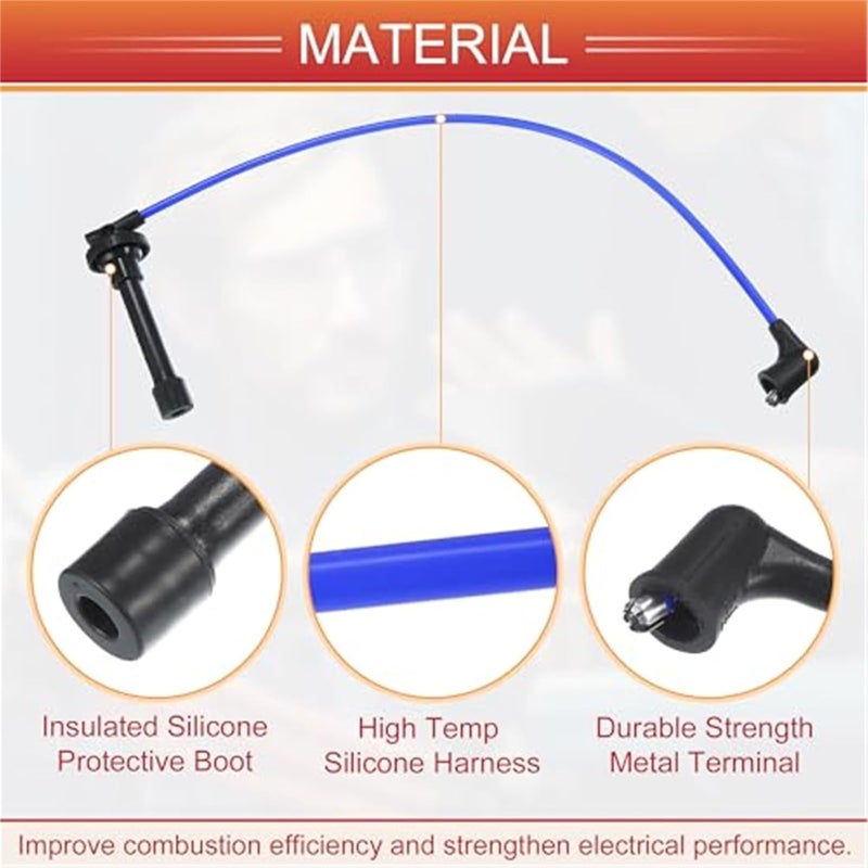 Vuzmode Car Spark Plug Coil Wires Set - Image 3