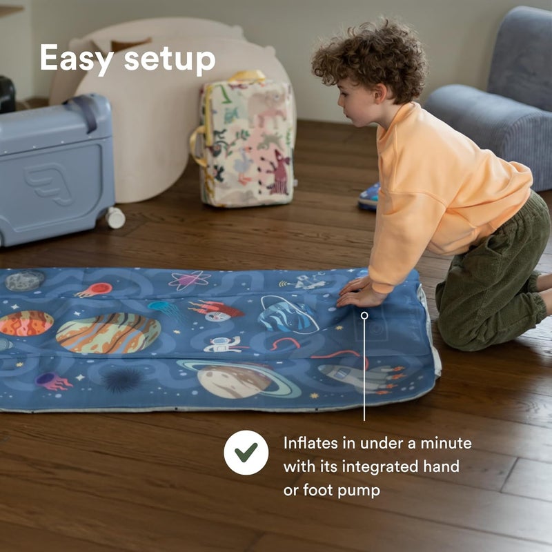 Stokke JetKids CloudSleeper, Space Maze - Inflatable Kids’ Travel Bed - Includes Integrated Pump, Fitted Sheet & Packing Cube - Best for Ages 2+ - Image 3
