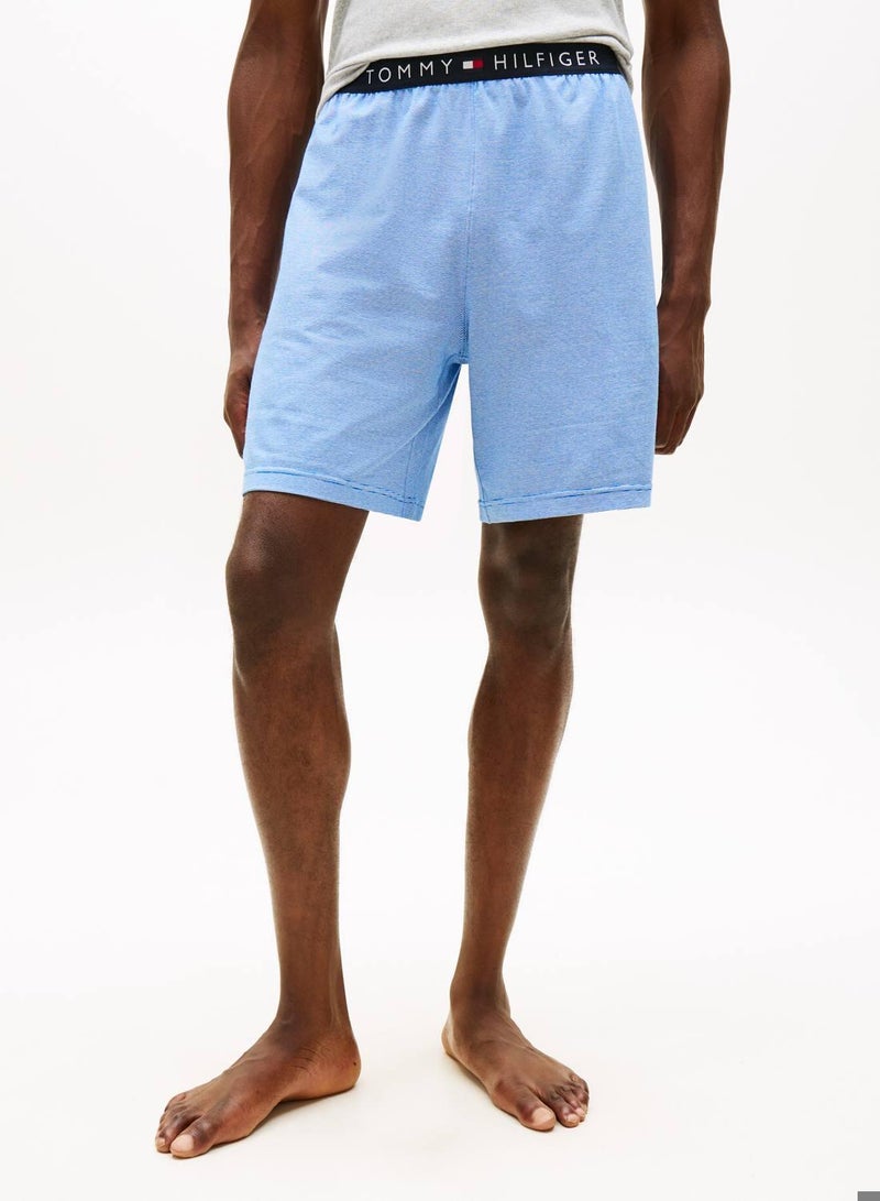 TOMMY HILFIGER Original Stripe Jersey Lounge Shorts - Image 1