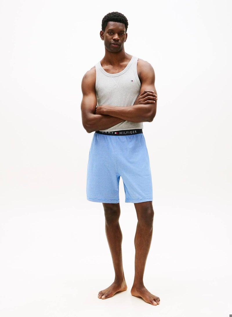 TOMMY HILFIGER Original Stripe Jersey Lounge Shorts - Image 2
