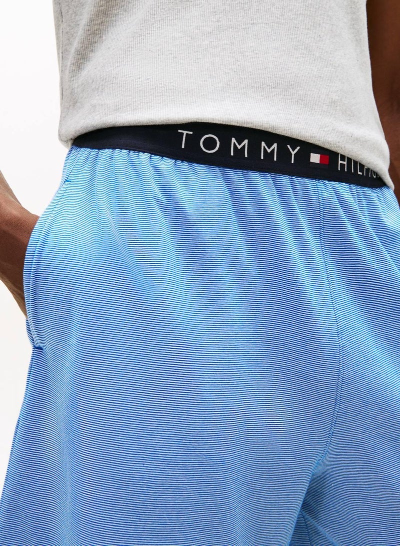 TOMMY HILFIGER Original Stripe Jersey Lounge Shorts - Image 4
