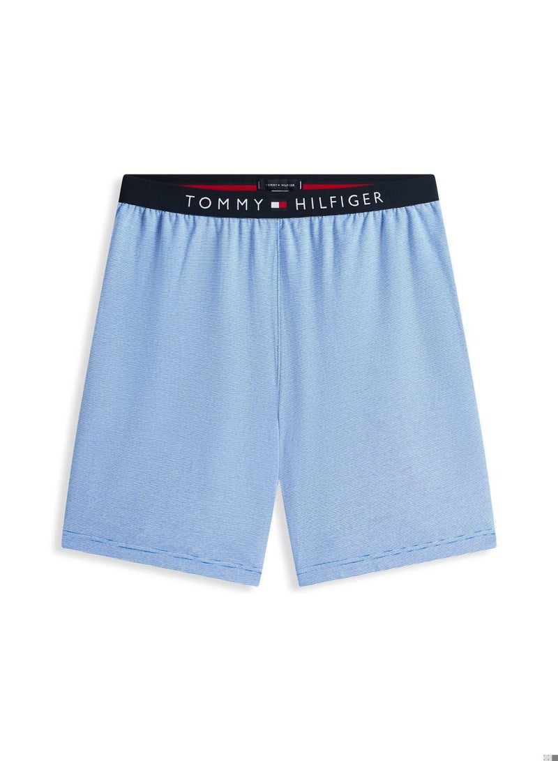TOMMY HILFIGER Original Stripe Jersey Lounge Shorts - Image 5