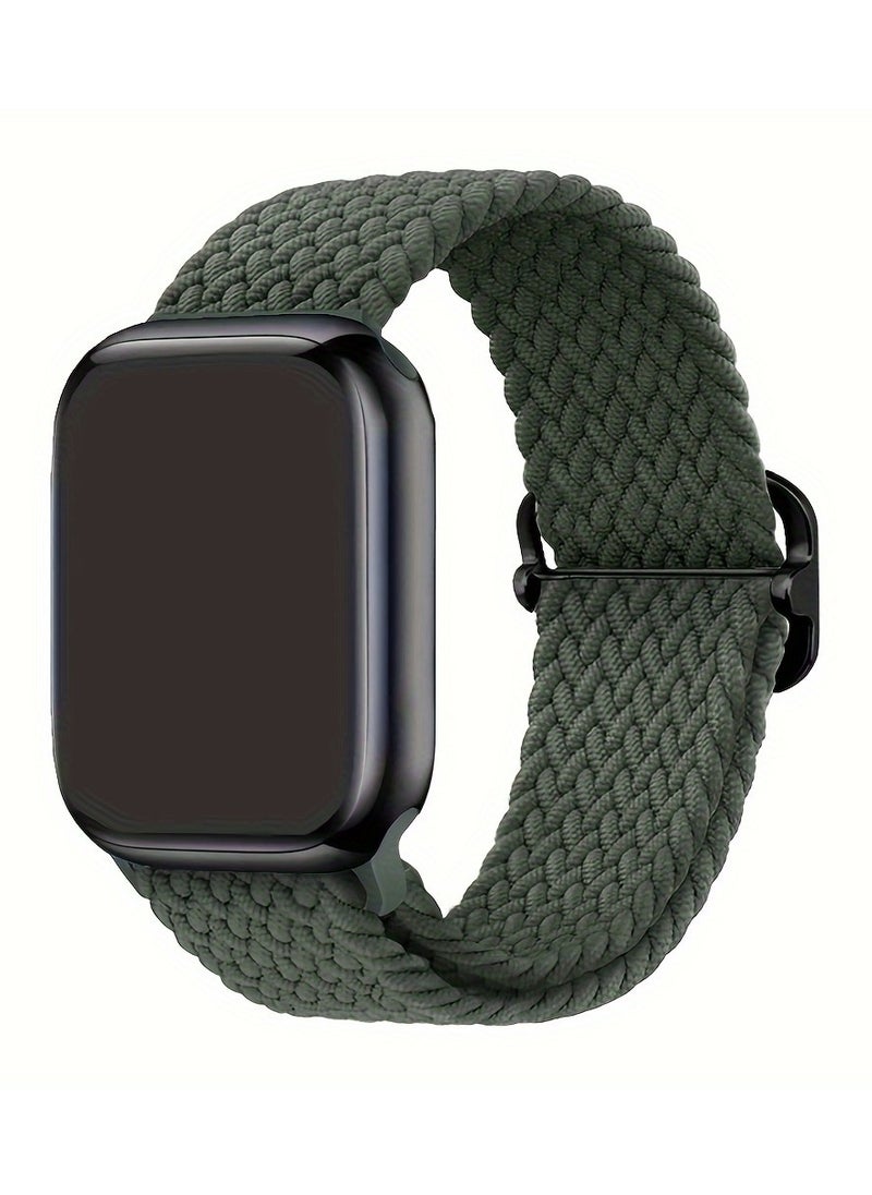Generic - Nylon Braided Loop Strap For Apple Watch Band 49mm 45mm 41mm 44mm 42mm 40mm Adjustable Bracelet For iWatch Ultra2 9 8 7 6 5 4 3 SE - Image 1