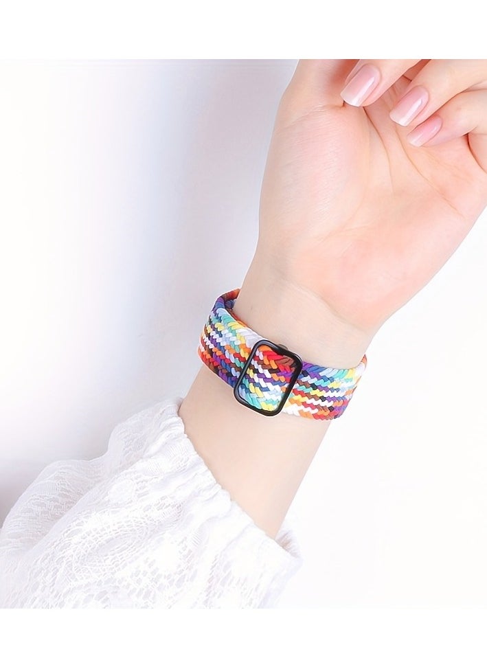 Generic - Nylon Braided Loop Strap For Apple Watch Band 49mm 45mm 41mm 44mm 42mm 40mm Adjustable Bracelet For iWatch Ultra2 9 8 7 6 5 4 3 SE - Image 1