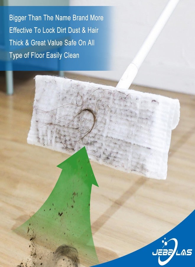 JEBBLAS Disposable Mop Cloth Dry Sweeping Pad for Floor Mop Sweeping Cloths Multi Surface Refills, 120 Count - Image 3