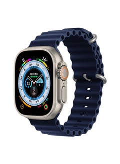 Generic Apple Watch Ocean Band 49mm 45mm 44mm 42mm Soft Silicone Blue  - Image 1