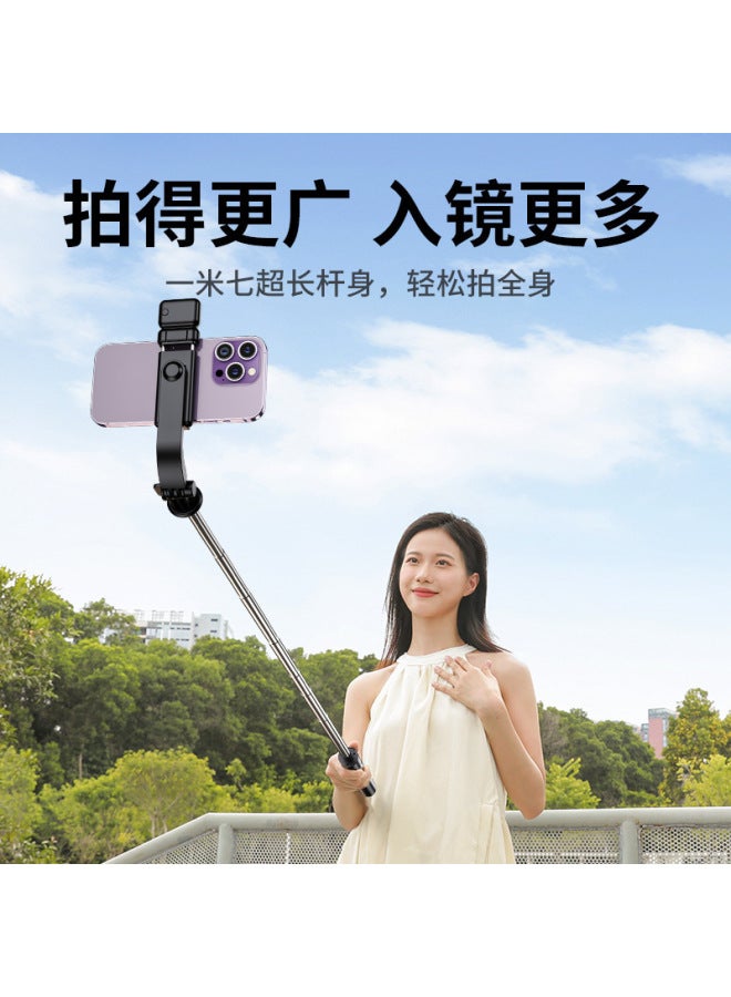 Neutral New Wireless Bluetooth Selfie Stick Mobile Phone Holder Mobile Phone Beauty Lamp Remote Control Holder Outdoor Live Broadcast Tripod - Image 2