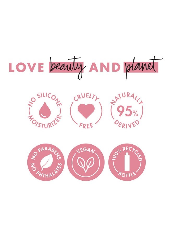 لاف بيوتي أند بلانيت لوشن الجسم المتوهج اللذيذ من Love Beauty and Planet بزبدة المورومورو والورد لبشرة ناعمة ومتوهجة، مكونات طبيعية، مرطبات نباتية، نباتي، خالٍ من القسوة، 13.5 أونصة  - Image 5