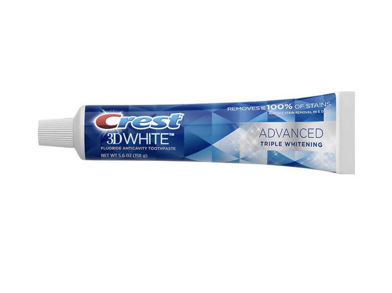 Crest 3D White Advance Whitening Flavoride Anticavity Toothpaste 5 Pack 56 Oz Net Wt 28 Oz - Image 2