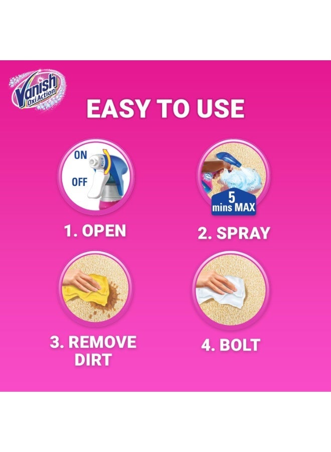 Vanish Oxi Action Carpet and Upholstery Stain Remover Spray, 500 ml - Image 2