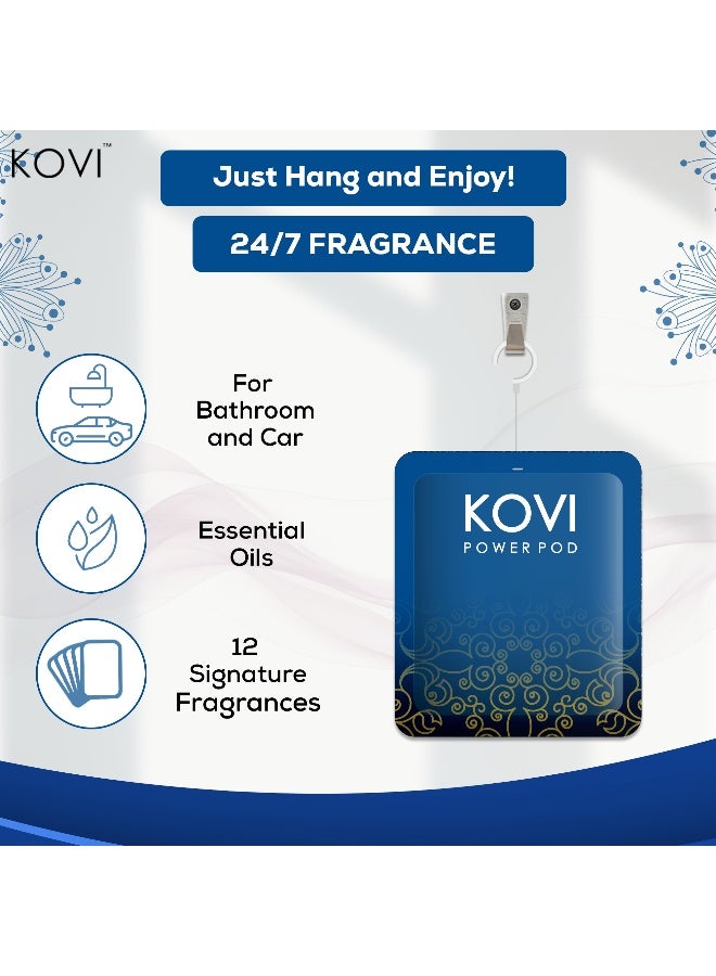Kovi بود عطر الهواء لقضاء الحمام والسيارة، مجموعة عود، ملكي، ليان، حنين، معززة بالزيوت الأساسية، تدوم حتى 30 يومًا، مجموعة ليالي عربية، عبوة من 3 - Image 5