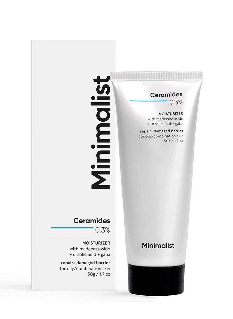 MINIMALIST Minimalist 0 3% Ceramide Moisturizing Gel Cream For Barrier Repair Oil free Repairing Face Moisturizer For Oily Skin 