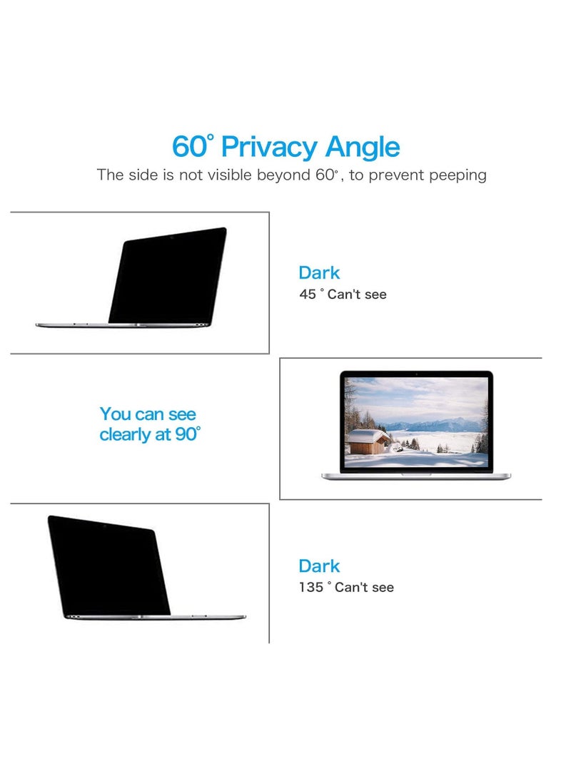 Excefore 14 inch Laptop Privacy Screen Filter, Anti Glare Scratch Proof Screen Protector Privacy Filter for 14 inch Diagonal 16:9 Aspect Ratio Widescreen Laptop - Image 2