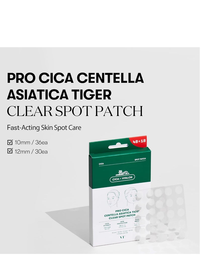 في تي كوزمتيكس في تي كوزمِتكس برو سيكا سينتيلا أسياتيكا تايغر كلير سبوت باتش | ‎٦٦ لصقة - Image 2