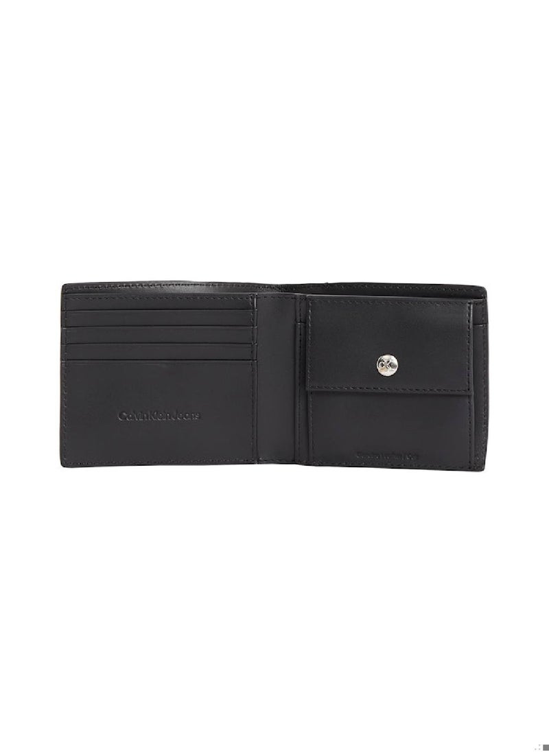 Calvin Klein Jeans - Men's Bifold Wallet - Leather, Black - Image 1