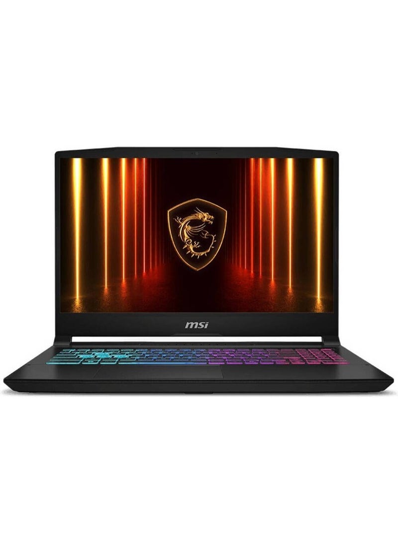 إم اس أي لاب توب ام اس اي كاتانا 15 HX B14WEK للألعاب، شاشة 15.6 بوصة FHD 144 هرتز، معالج Intel Core i7-14650HX، ذاكرة وصول عشوائي 16 جيجابايت، قرص صلب 512 جيجابايت SSD، بطاقة رسومات GeForce RTX 5050 8 جيجابايت، ويندوز 11، أسود اللغة الإنجليزية - Image 1